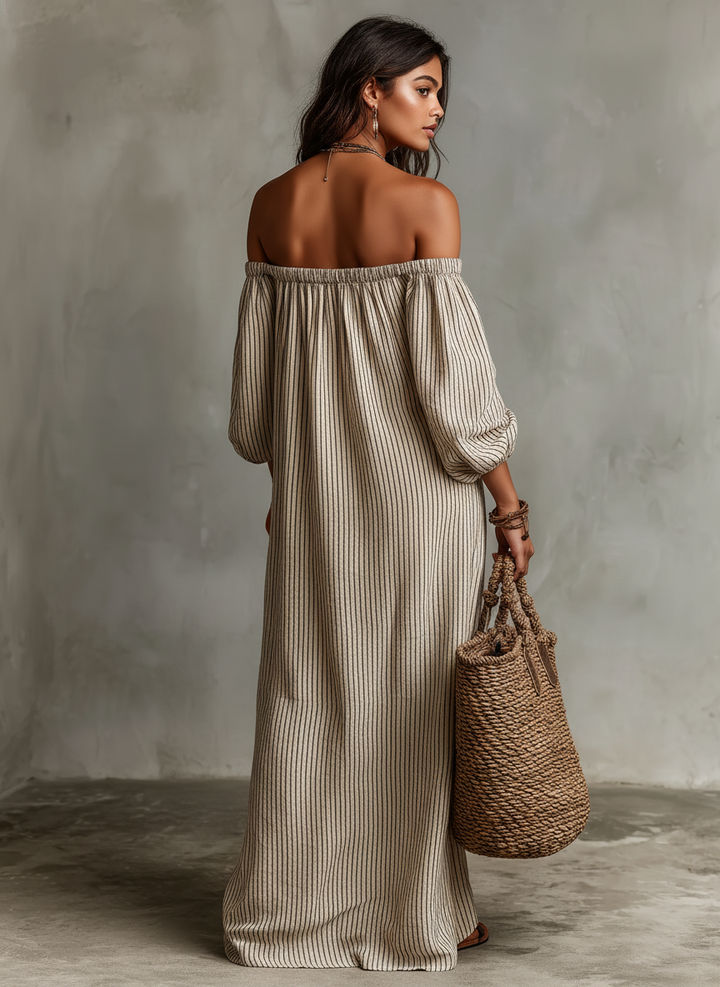 Carmen | Long Off-the-Shoulder Maxi Dress