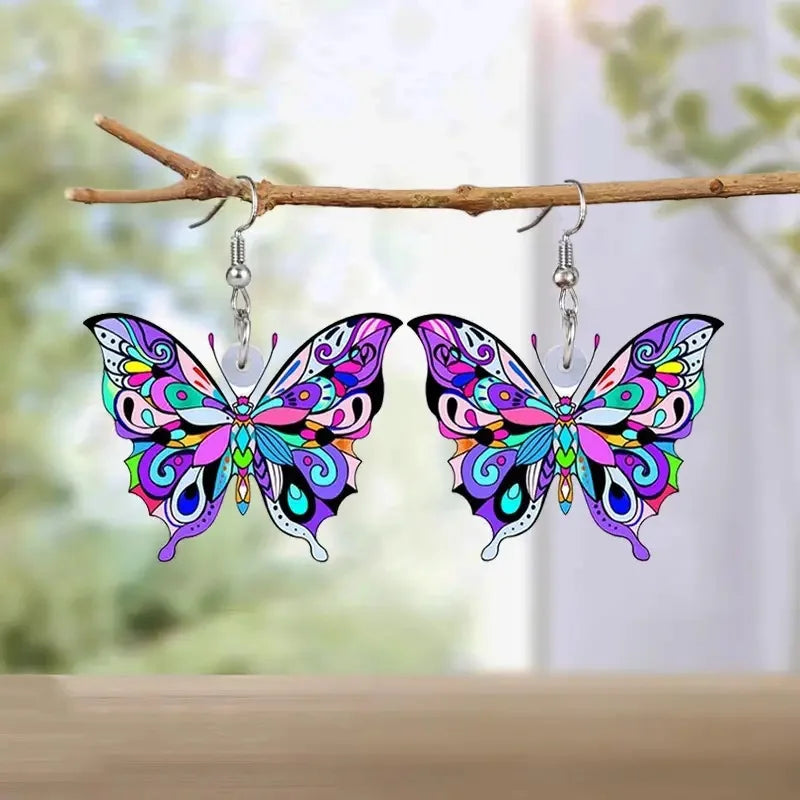 Colourful Butterfly Earrings for Women