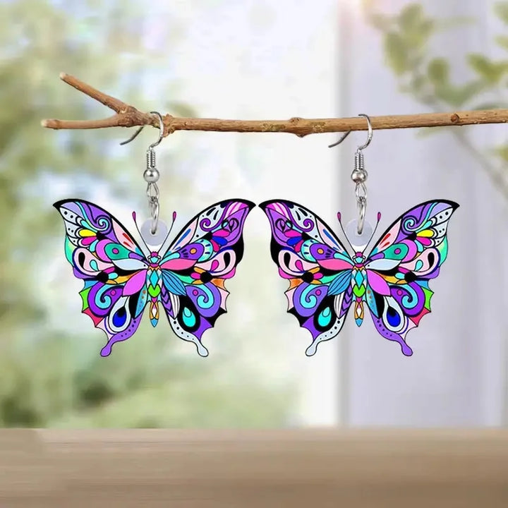 Colourful Butterfly Earrings for Women