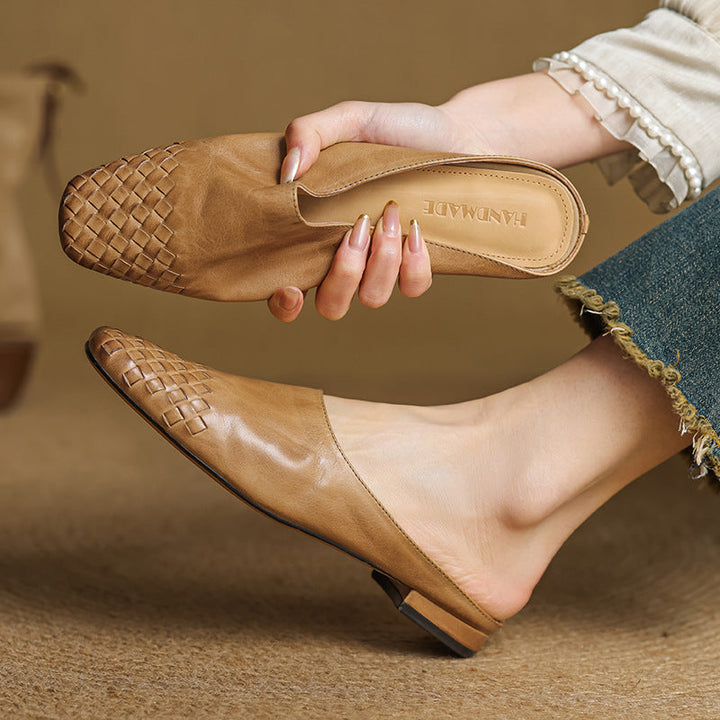Richie | Woven Pointed Mules
