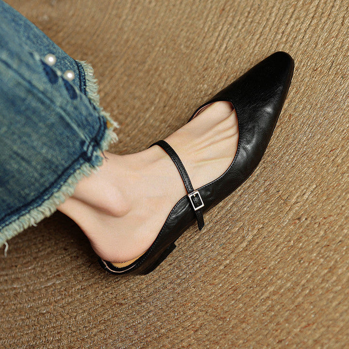 Nica | Mary Jane Pointed Mules