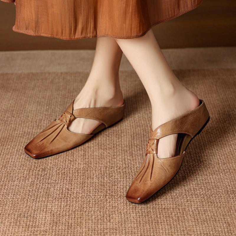Anja | Mules with Bow and Closed Toe
