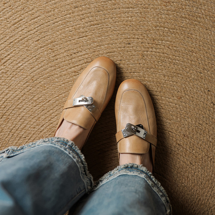 Mariagrazia | Mule Loafers with Buckle