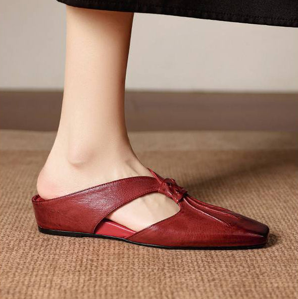 Anja | Mules with Bow and Closed Toe