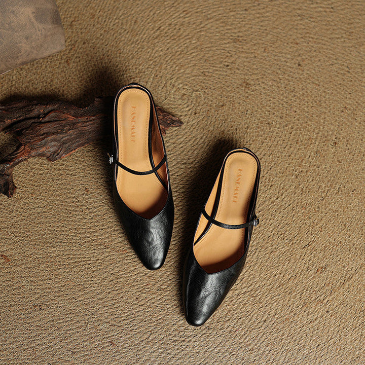 Nica | Mary Jane Pointed Mules
