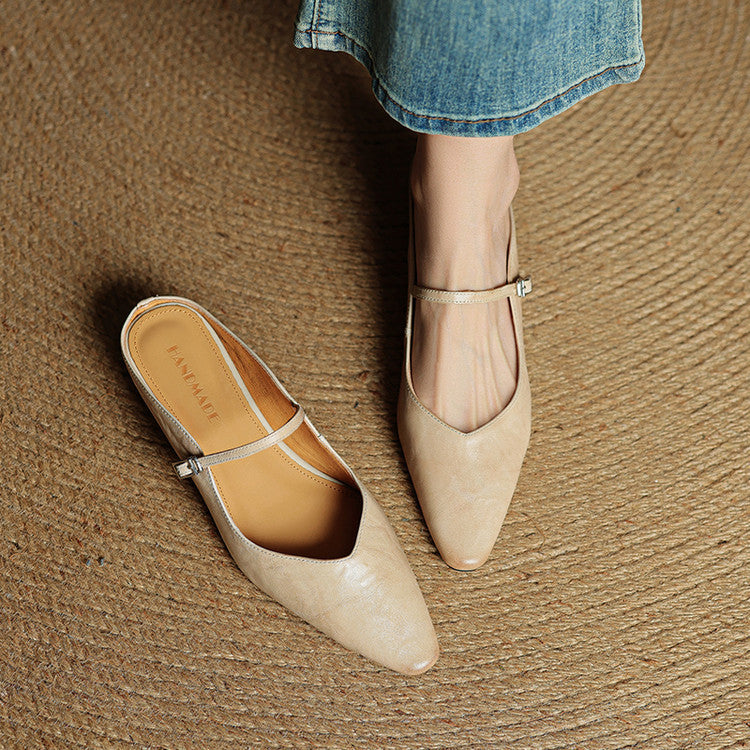 Nica | Mary Jane Pointed Mules