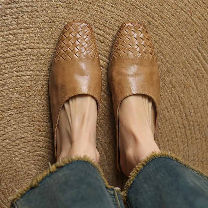 Richie | Woven Pointed Mules