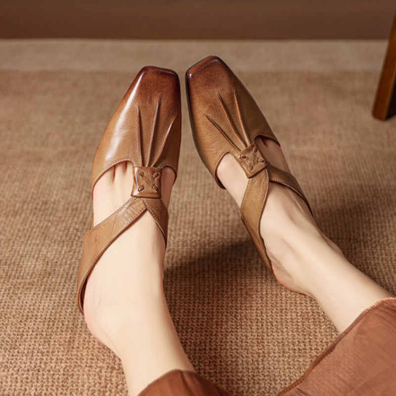Anja | Mules with Bow and Closed Toe