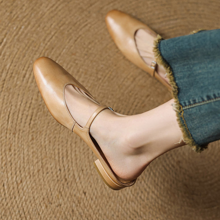 Luciana | Almond Toe Mary Jane Mules