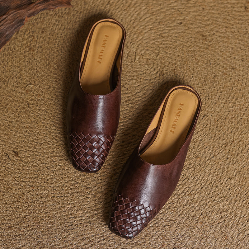 Richie | Woven Pointed Mules