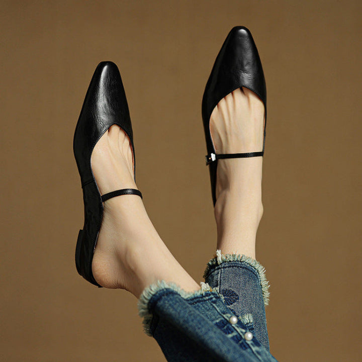 Nica | Mary Jane Pointed Mules