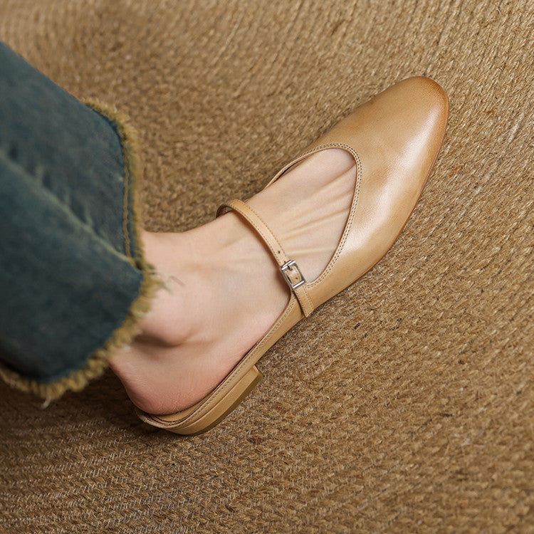 Luciana | Almond Toe Mary Jane Mules