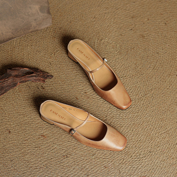 Italy | Square Toe Mary Jane Mules
