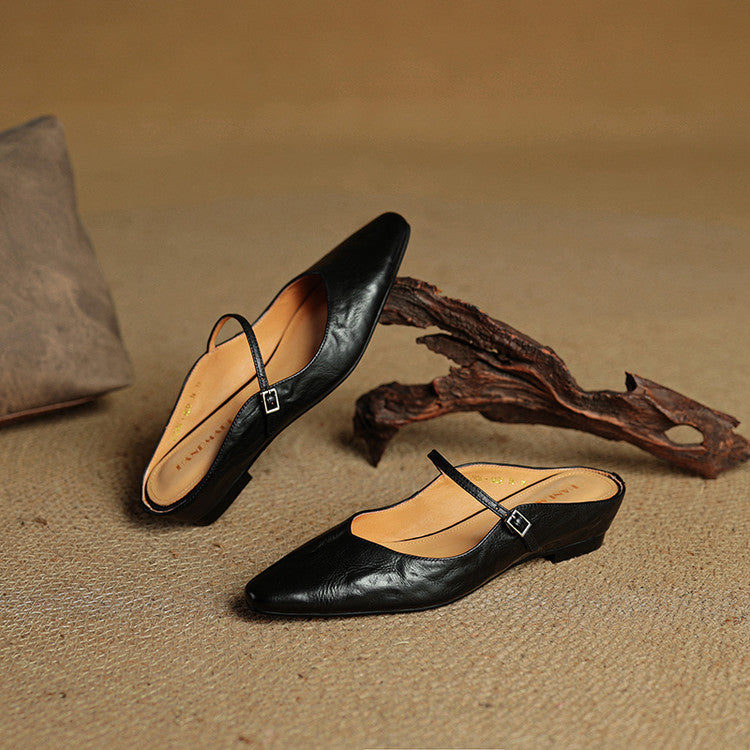 Nica | Mary Jane Pointed Mules