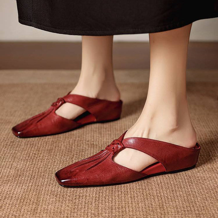 Anja | Mules with Bow and Closed Toe