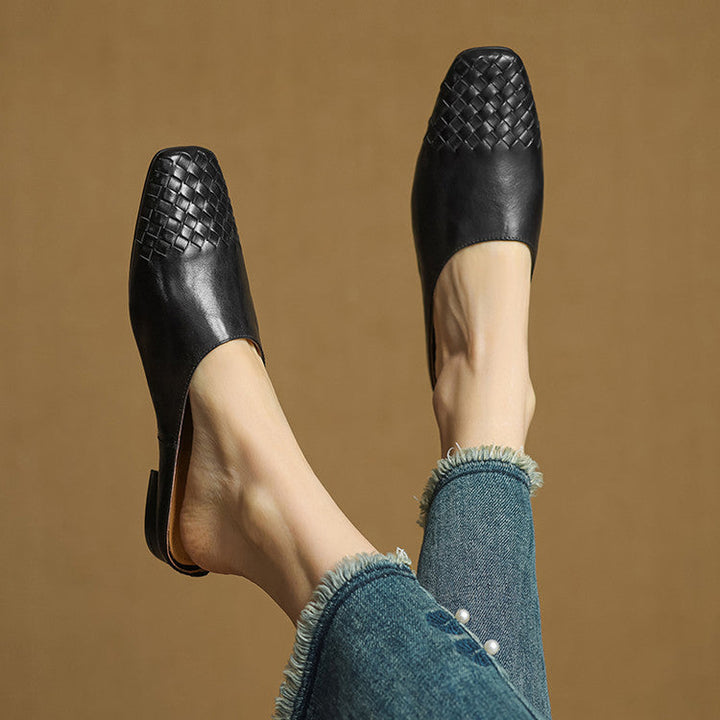 Richie | Woven Pointed Mules