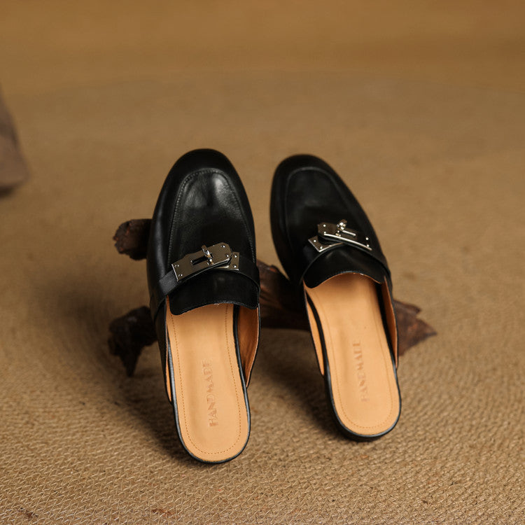 Mariagrazia | Mule Loafers with Buckle