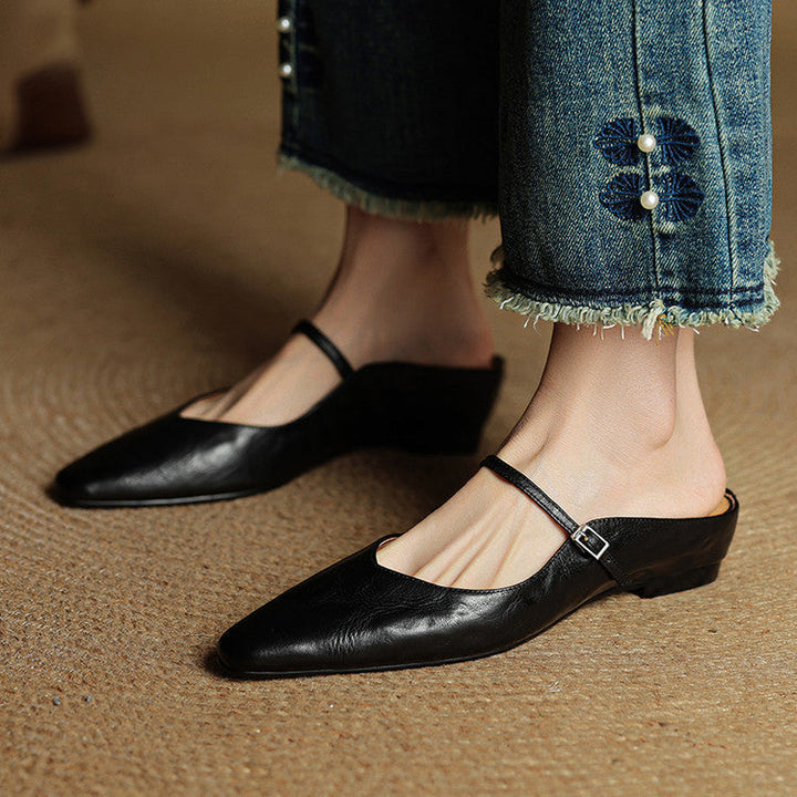 Nica | Mary Jane Pointed Mules