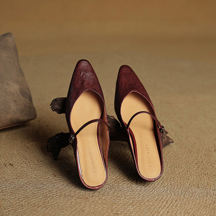 Nica | Mary Jane Pointed Mules