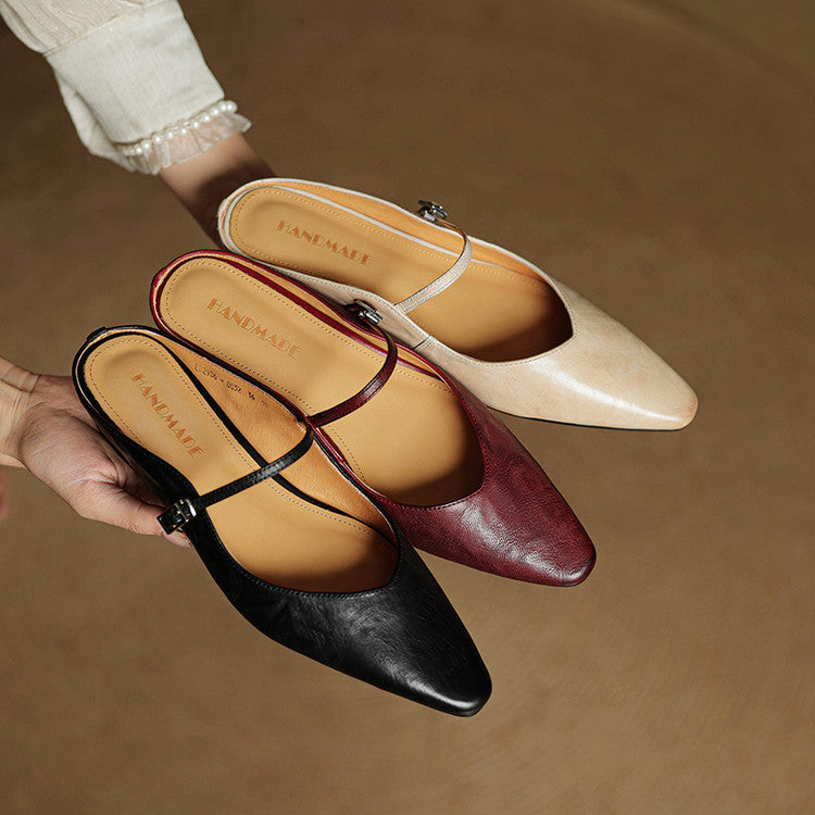 Nica | Mary Jane Pointed Mules
