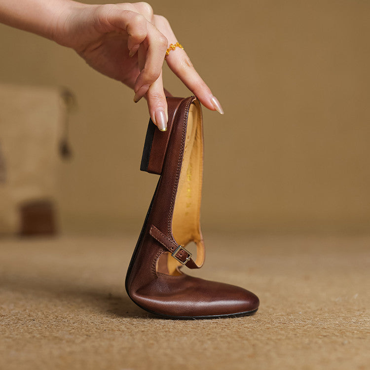 Luciana | Almond Toe Mary Jane Mules