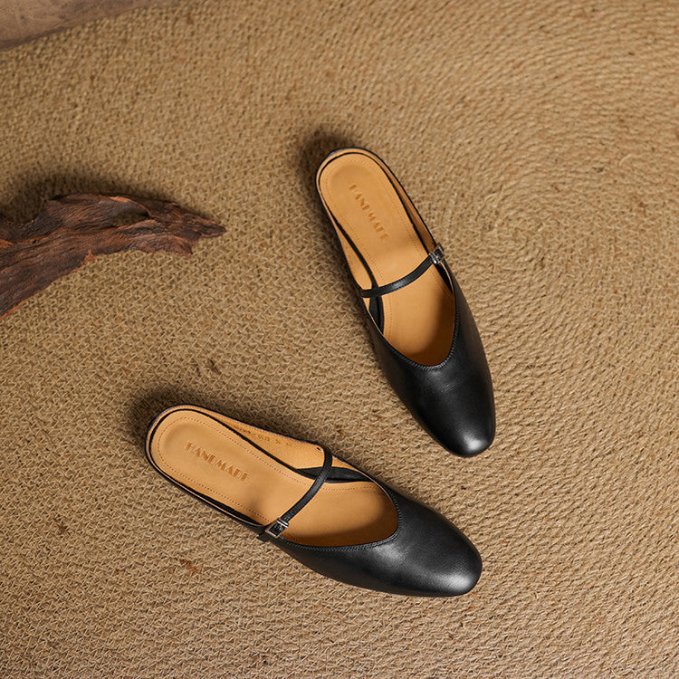 Luciana | Almond Toe Mary Jane Mules
