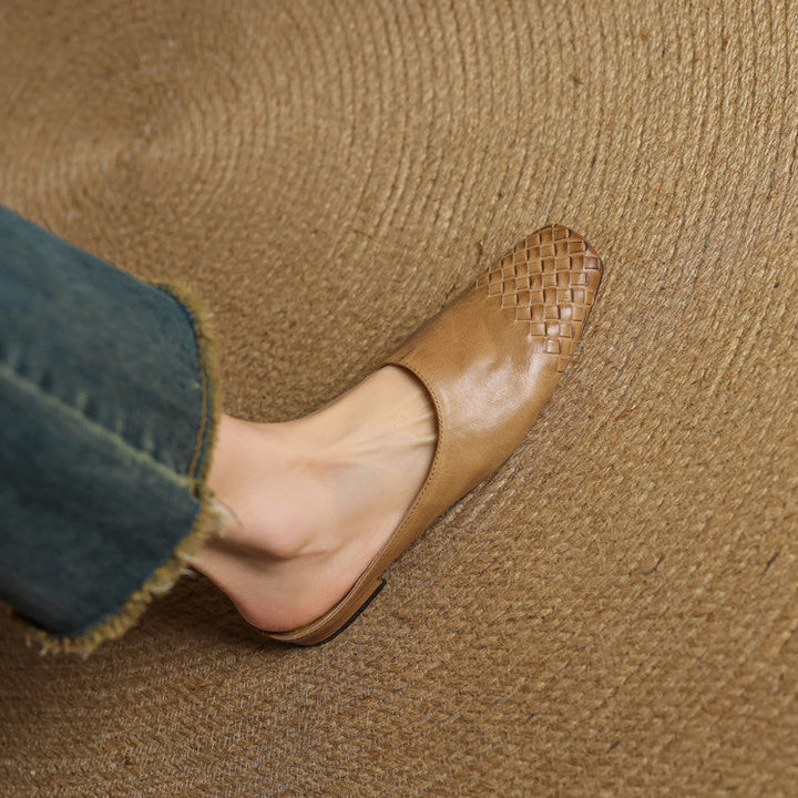 Richie | Woven Pointed Mules