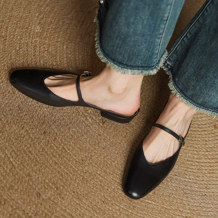 Luciana | Almond Toe Mary Jane Mules