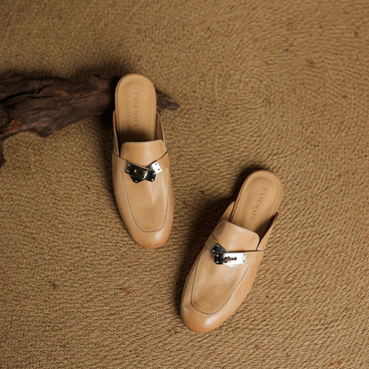 Mariagrazia | Mule Loafers with Buckle