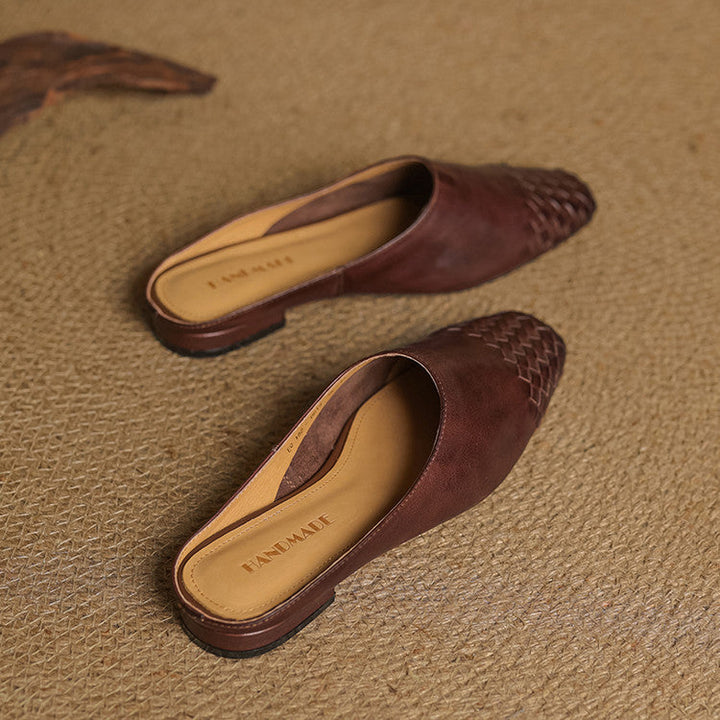 Richie | Woven Pointed Mules