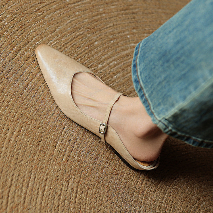 Nica | Mary Jane Pointed Mules