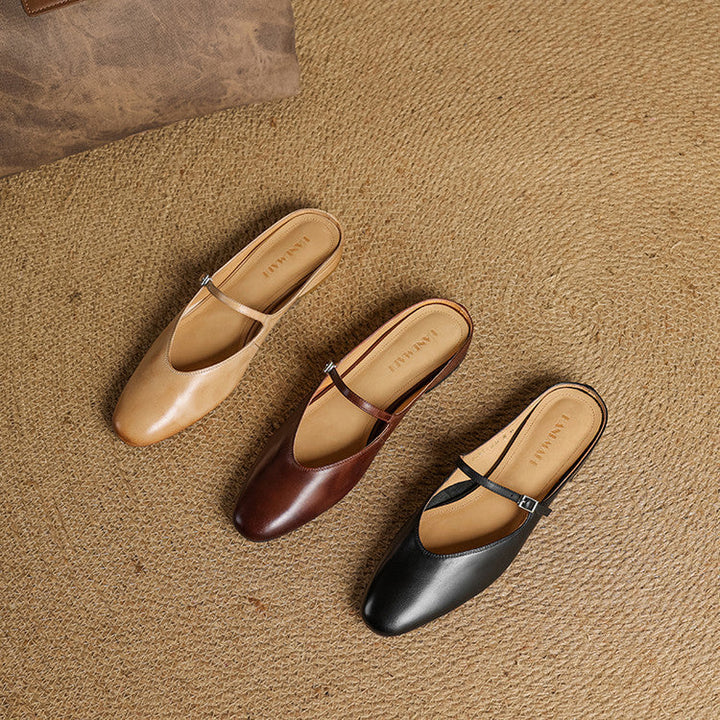 Luciana | Almond Toe Mary Jane Mules