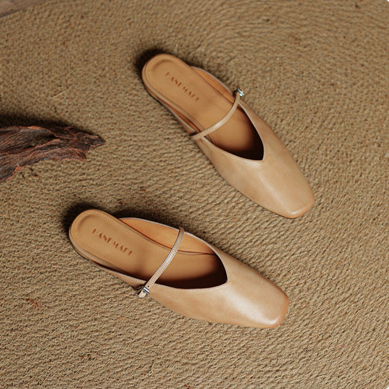 Carol | Mary Jane Mules with Square Toe