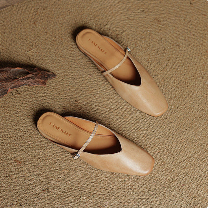 Carol | Mary Jane Mules with Square Toe
