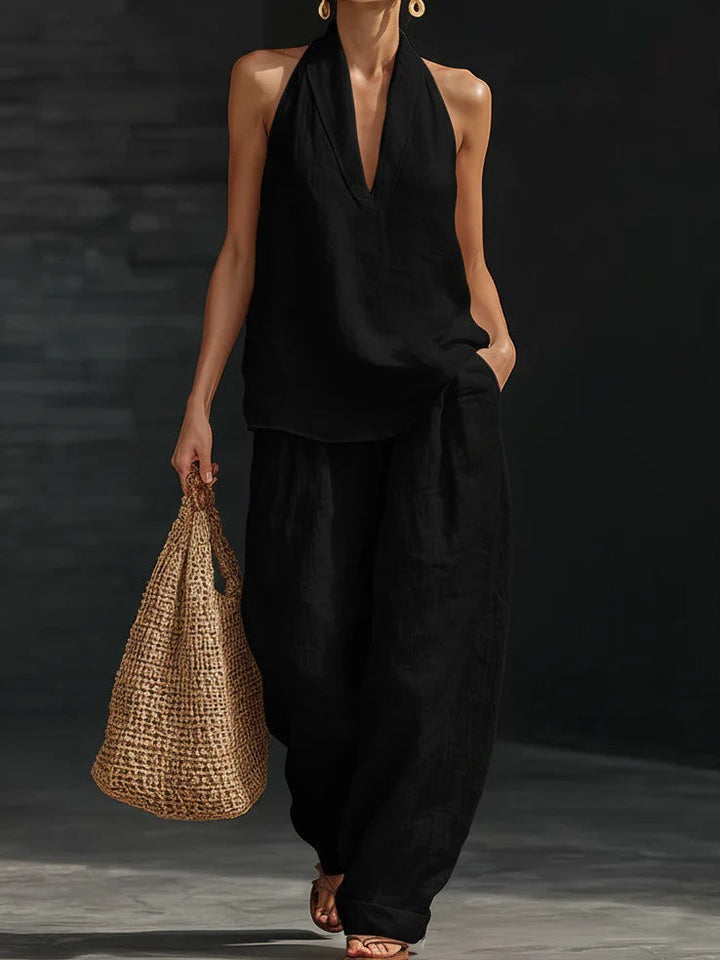 Zoë™ – Sleeveless Top and Wide Trousers