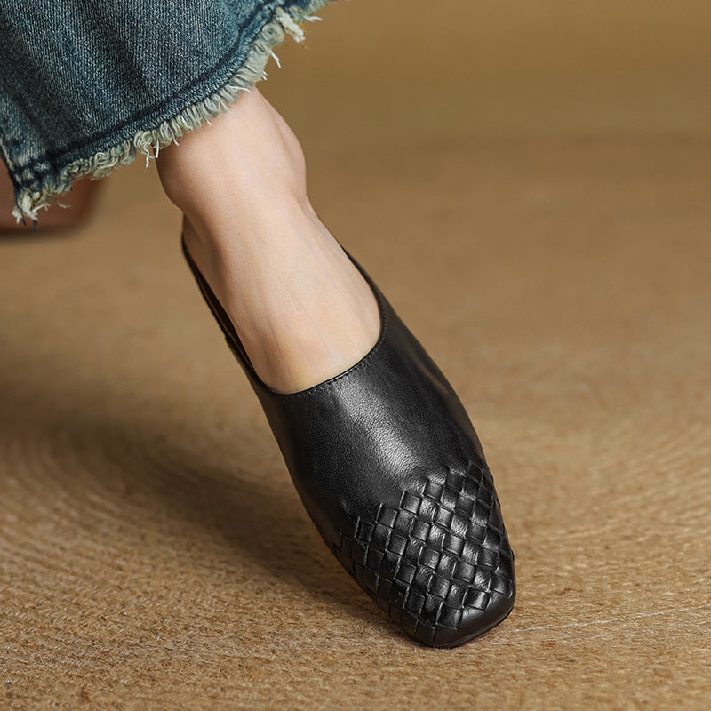 Richie | Woven Pointed Mules