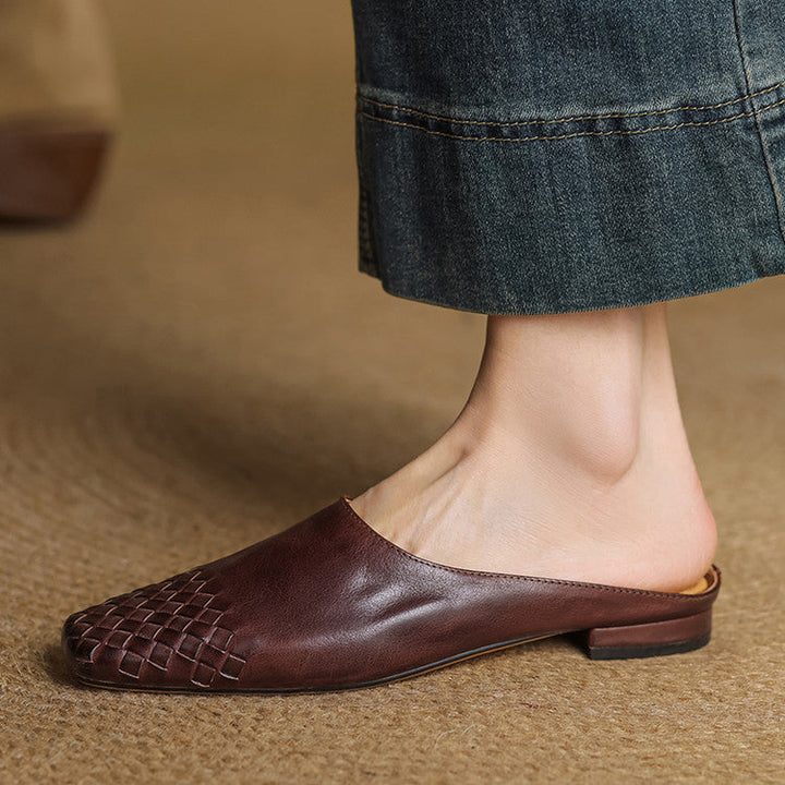 Richie | Woven Pointed Mules