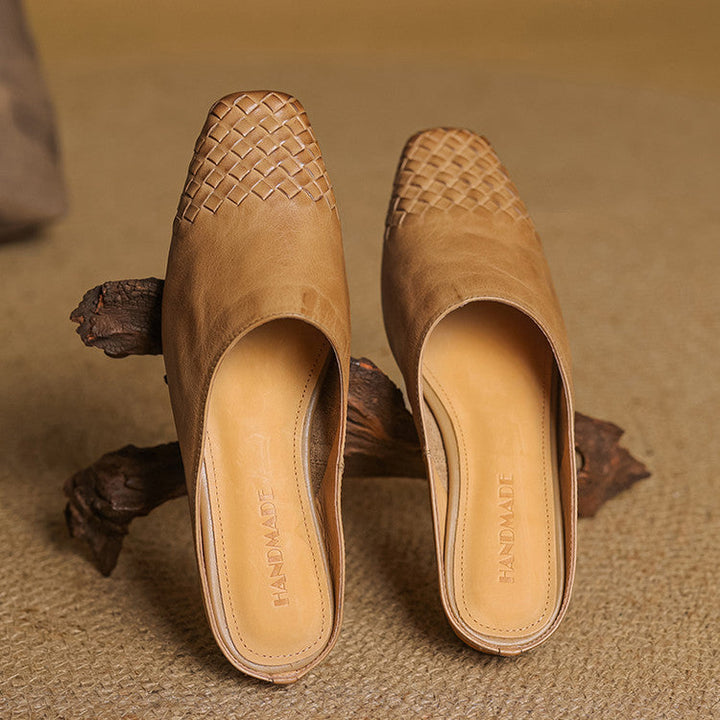 Richie | Woven Pointed Mules