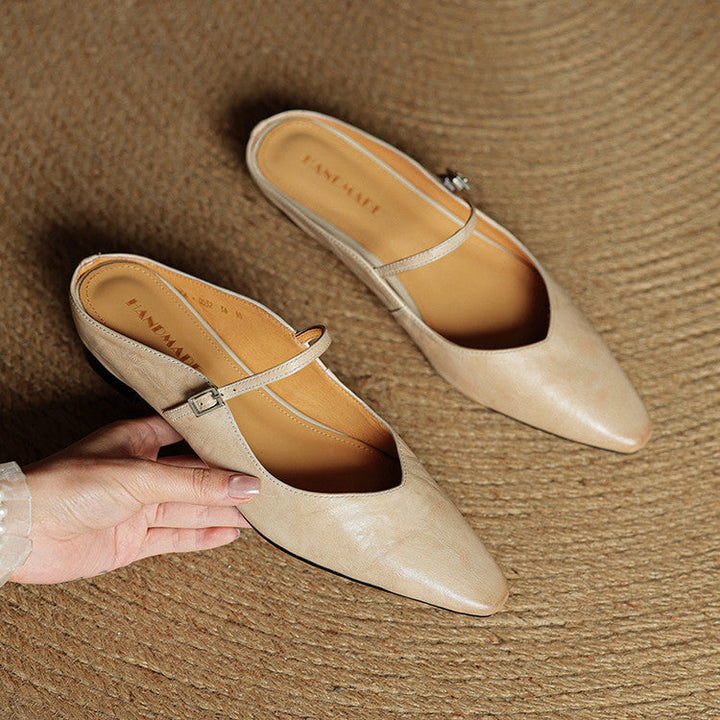Nica | Mary Jane Pointed Mules