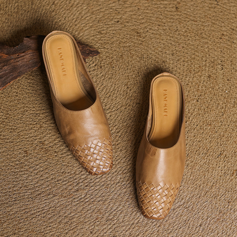 Richie | Woven Pointed Mules