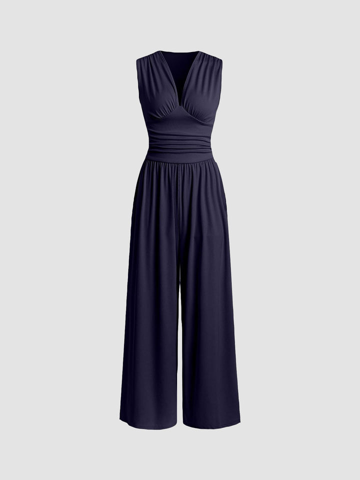Halley | Chic Sleeveless Wide-Leg Jumpsuit