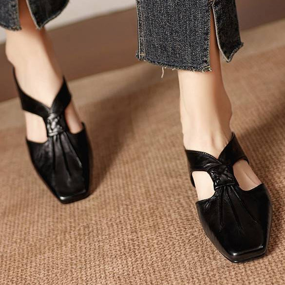 Anja | Mules with Bow and Closed Toe