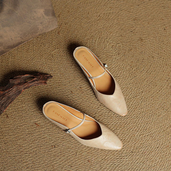 Nica | Mary Jane Pointed Mules