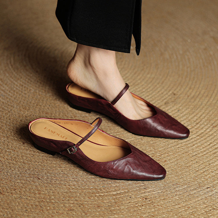 Nica | Mary Jane Pointed Mules