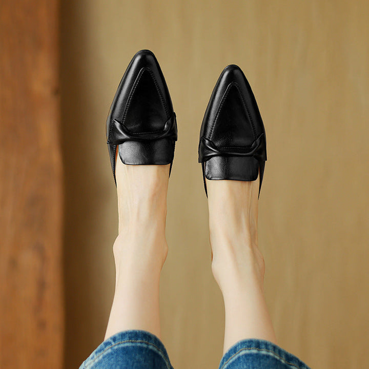 Letizia | Pointed Mules with Bow
