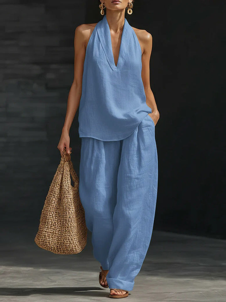 Zoë™ – Sleeveless Top and Wide Trousers