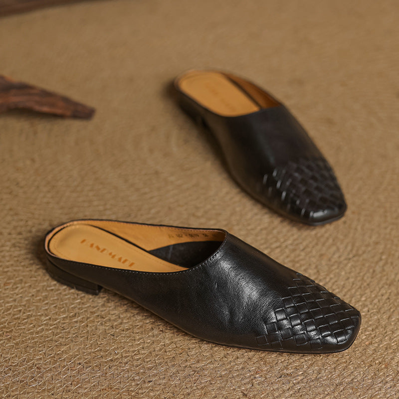 Richie | Woven Pointed Mules