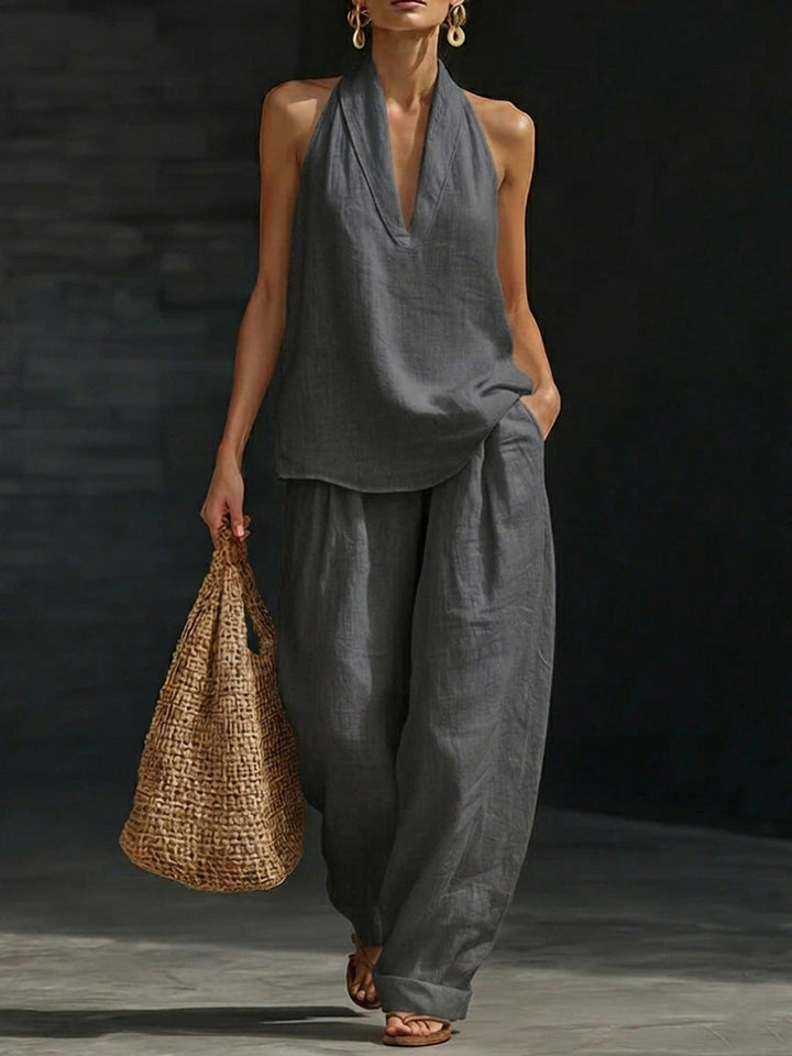 Zoë™ – Sleeveless Top and Wide Trousers
