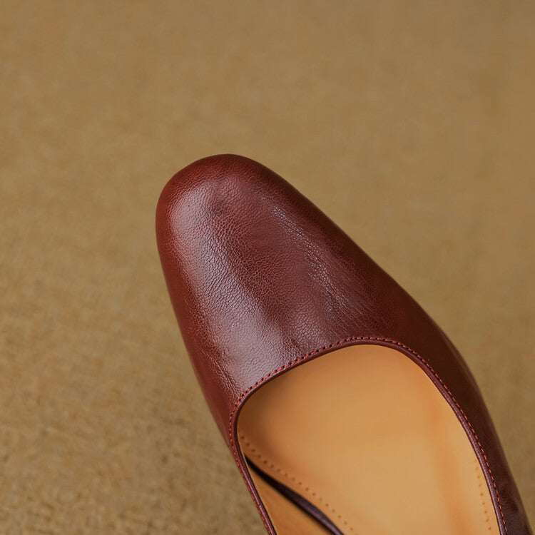 Manuela | Mary Jane Mules with Heel