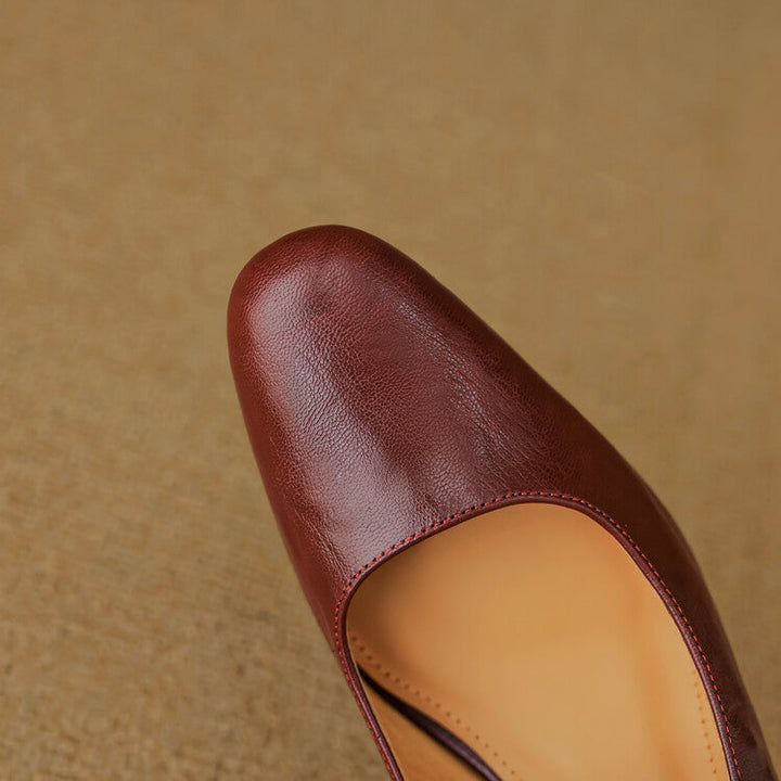Manuela | Mary Jane Mules with Heel